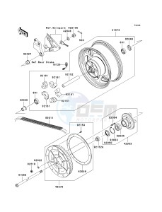 VN 2000 H [VULCAN 2000 CLASSIC] (8F-9F) 0H9F drawing REAR WHEEL_CHAIN