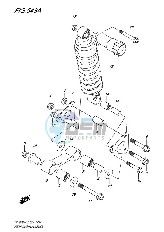 REAR CUSHION LEVER