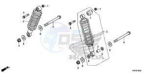 TRX500FM6G TRX680 Europe Direct - (ED) drawing REAR CUSHION