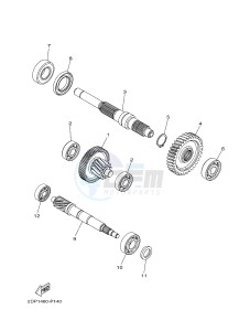 GPD125A GPD125-A NMAX125 (2DS6) drawing TRANSMISSION