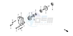 CR85RB drawing WATER PUMP