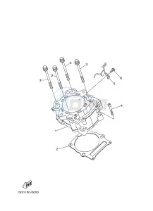 YFM700R YFM700RSE RAPTOR 700R (1VSA 1VSB 1VSC) drawing CYLINDER