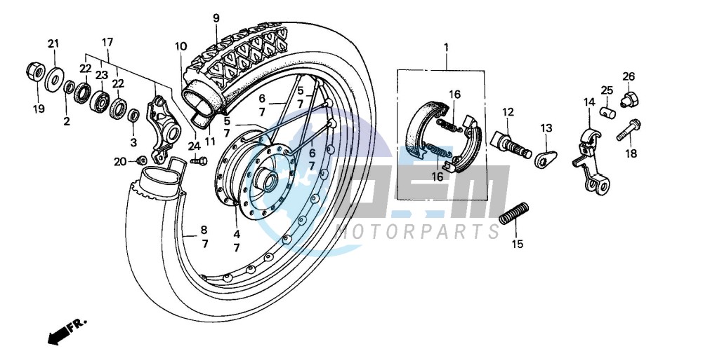 REAR WHEEL (SH50P/S)