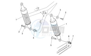 Breva IE 750 drawing Rear shock absorber