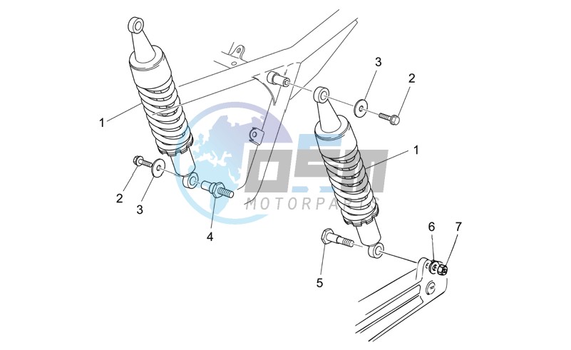 Rear shock absorber