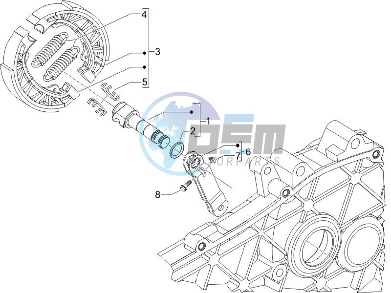 Rear brake - Brake jaw