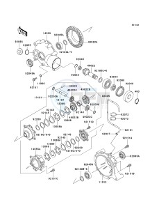 KVF 300 A [PRAIRIE 300 4X4] (A1-A4) [PRAIRIE 300 4X4] drawing DRIVE SHAFT -- DIFFERENTIAL- -