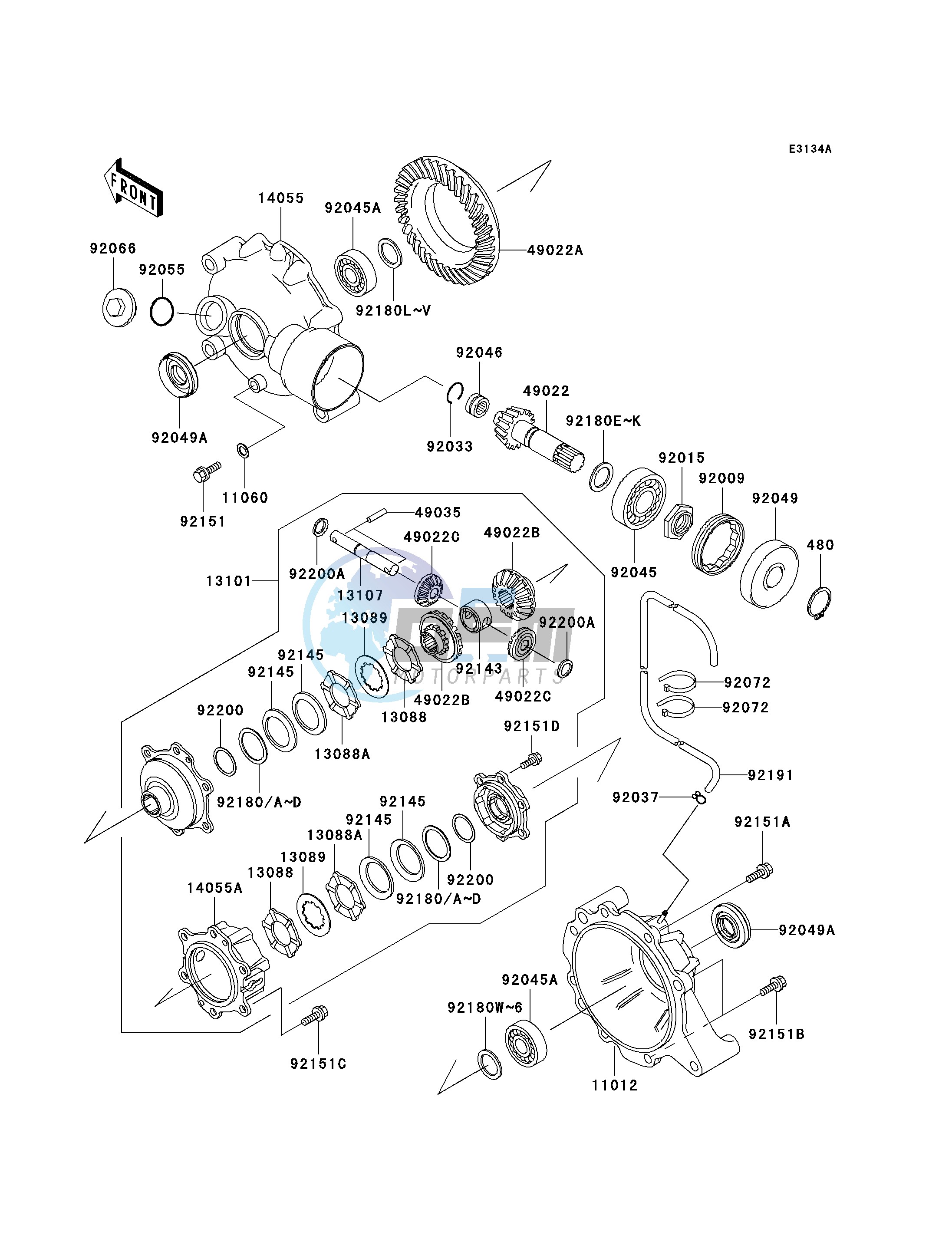 DRIVE SHAFT -- DIFFERENTIAL- -