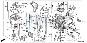 CRF250XD CRF250R Europe Direct - (ED) drawing CARBURETOR