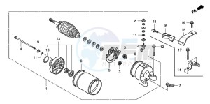 TRX400EX SPORTRAX 400 EX drawing STARTING MOTOR