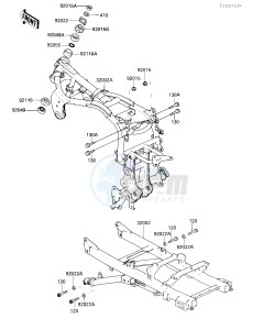 ZX 900 A [NINJA] (A3) NINJA 900 drawing FRAME