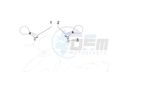 BOULEVARD - 50 CC 2T drawing MIRROR