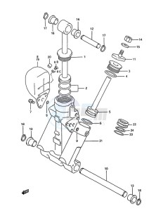 DT 75 drawing Trim Cylinder (1995 to 1997)