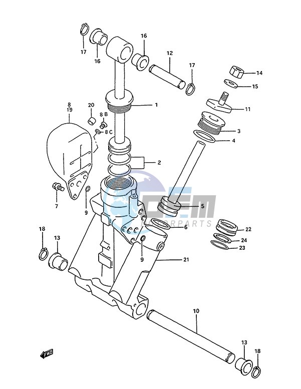 Trim Cylinder (1995 to 1997)