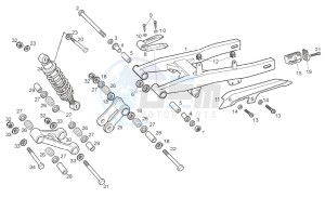 RCR_SMT Racing 50 drawing Swing arm - Shock absorber