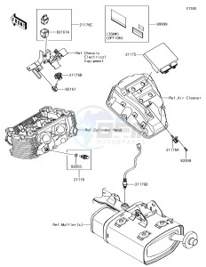 VULCAN S ABS EN650DHFA XX (EU ME A(FRICA) drawing Fuel Injection