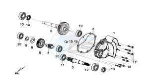 GTS 125I (L8) EU EURO4 drawing DRIVESHAFTS