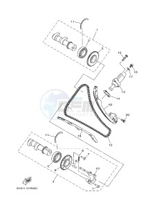 YFM700FWB KODIAK 700 KODIAK 700 HUNTER (B16N) drawing CAMSHAFT & CHAIN