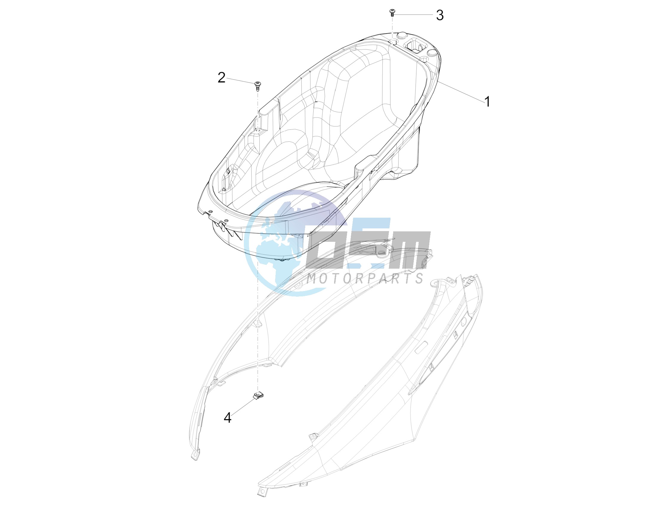 Helmet housing - Undersaddle