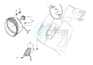 LX 2T 50 drawing Head lamp