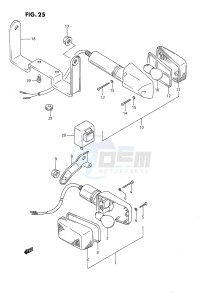 DR650 (E4) drawing TURN SIGNAL LAMP (MODEL N P)