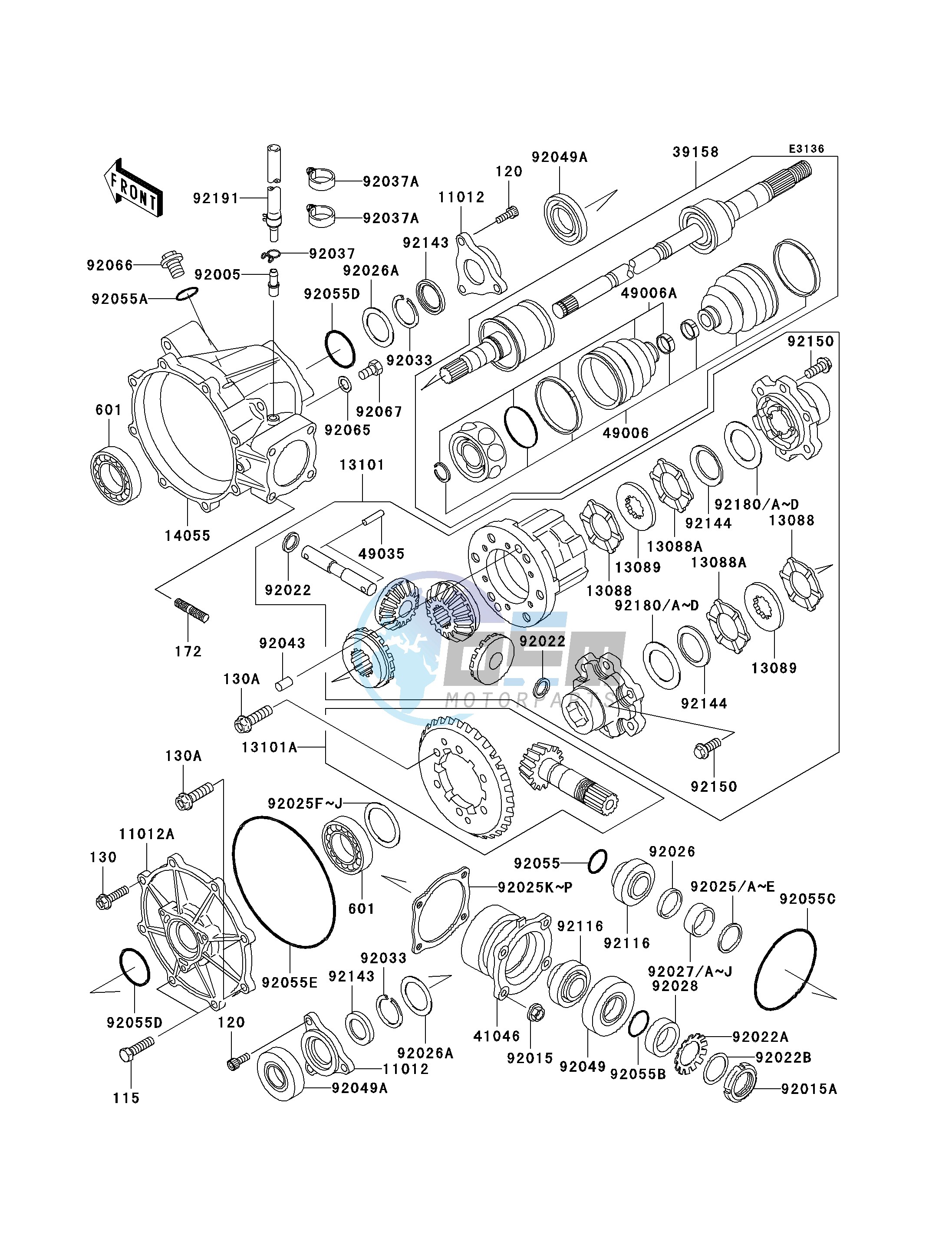 DRIVE SHAFT-FRONT