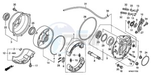 TRX420FMA Europe Direct - (ED / 4WD) drawing REAR BRAKE PANEL