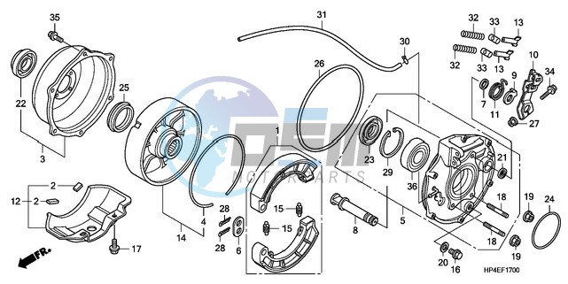 REAR BRAKE PANEL