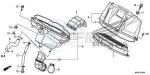 NC700DC Integra E drawing AIR CLEANER