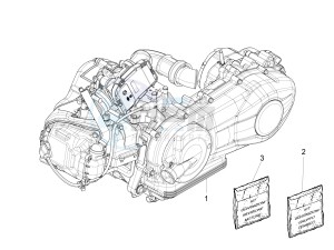 Liberty 150 iGet 4T 3V ie ABS (EMEA) drawing Engine, assembly