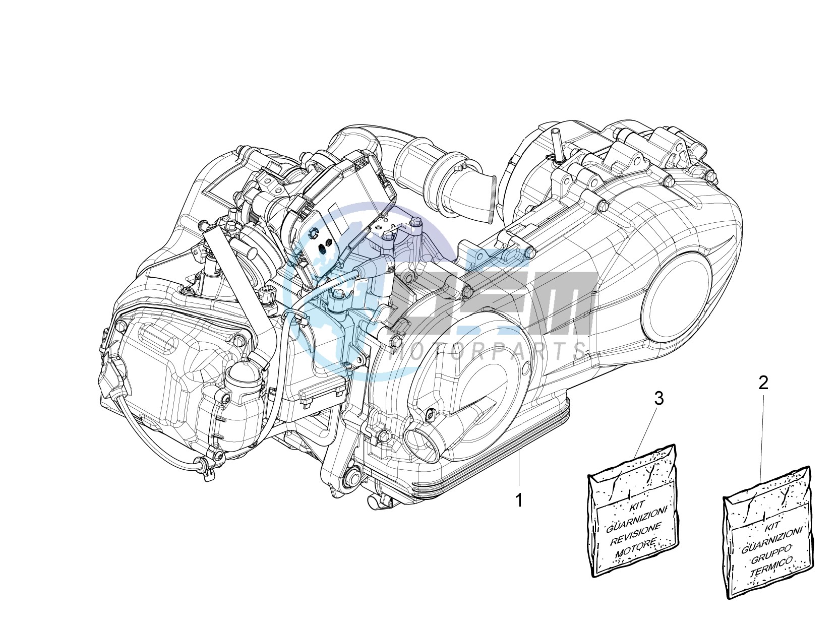 Engine, assembly