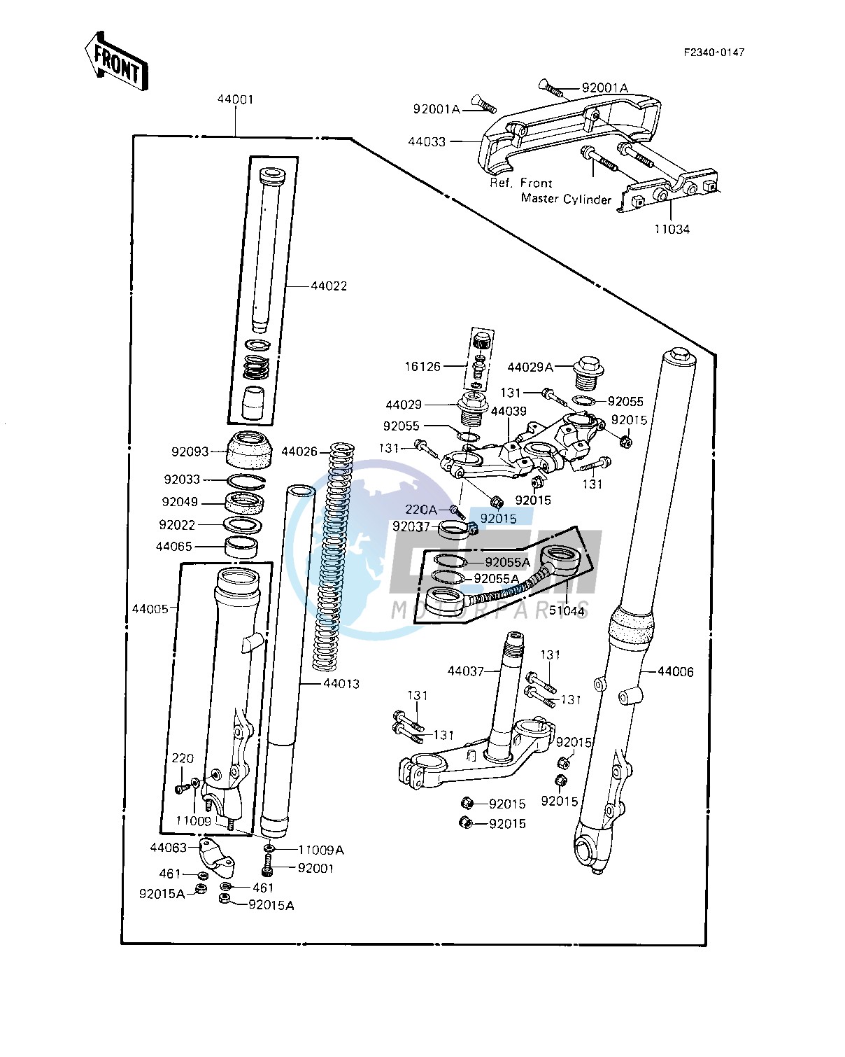 FRONT FORK -- KZ1000-J3- - -- CANADA- -