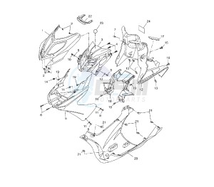 NS AEROX NAKED 50 drawing FRONT BODY