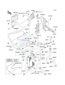 KX 85 A [KX85 MONSTER ENERGY] (A6F - A9FA) A8F drawing RADIATOR