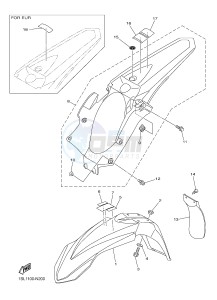 YZ250F (1SM1 1SM2 1SM3 1SM4) drawing FENDER