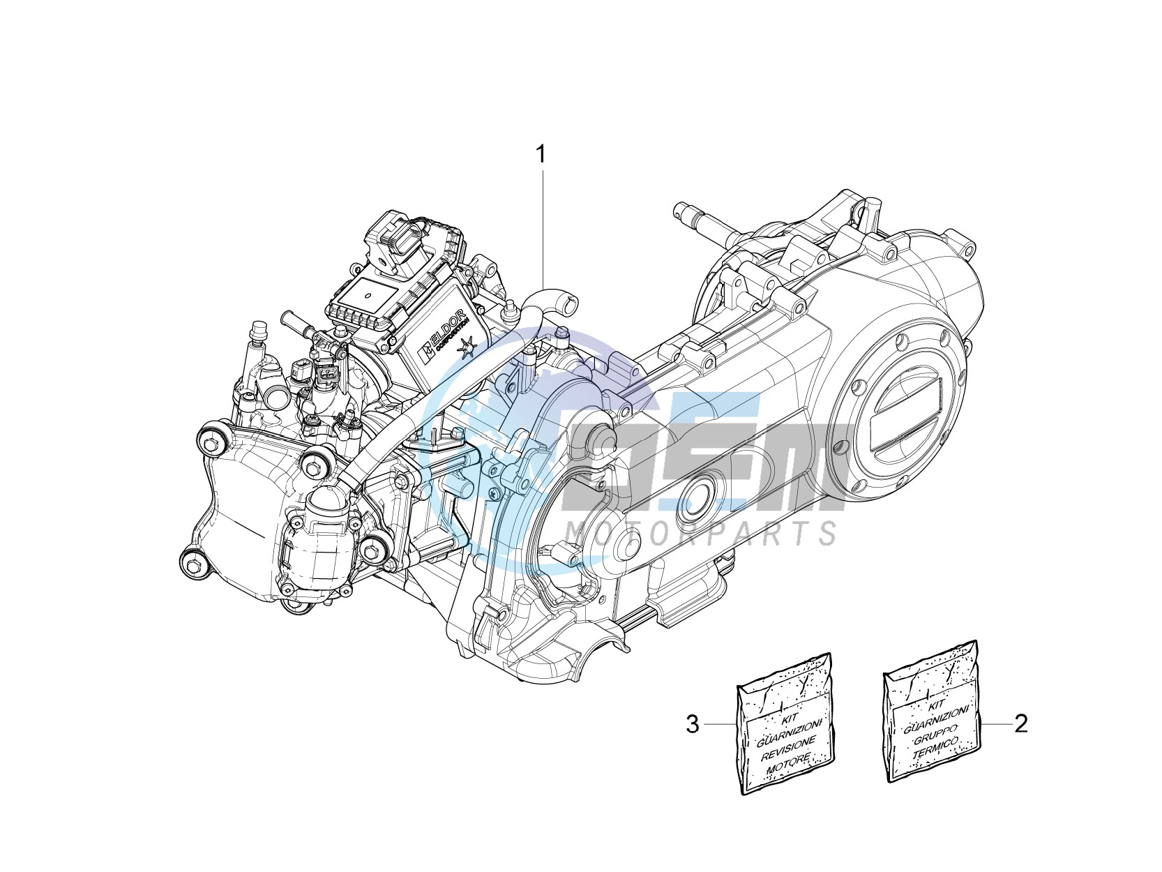 Engine, assembly