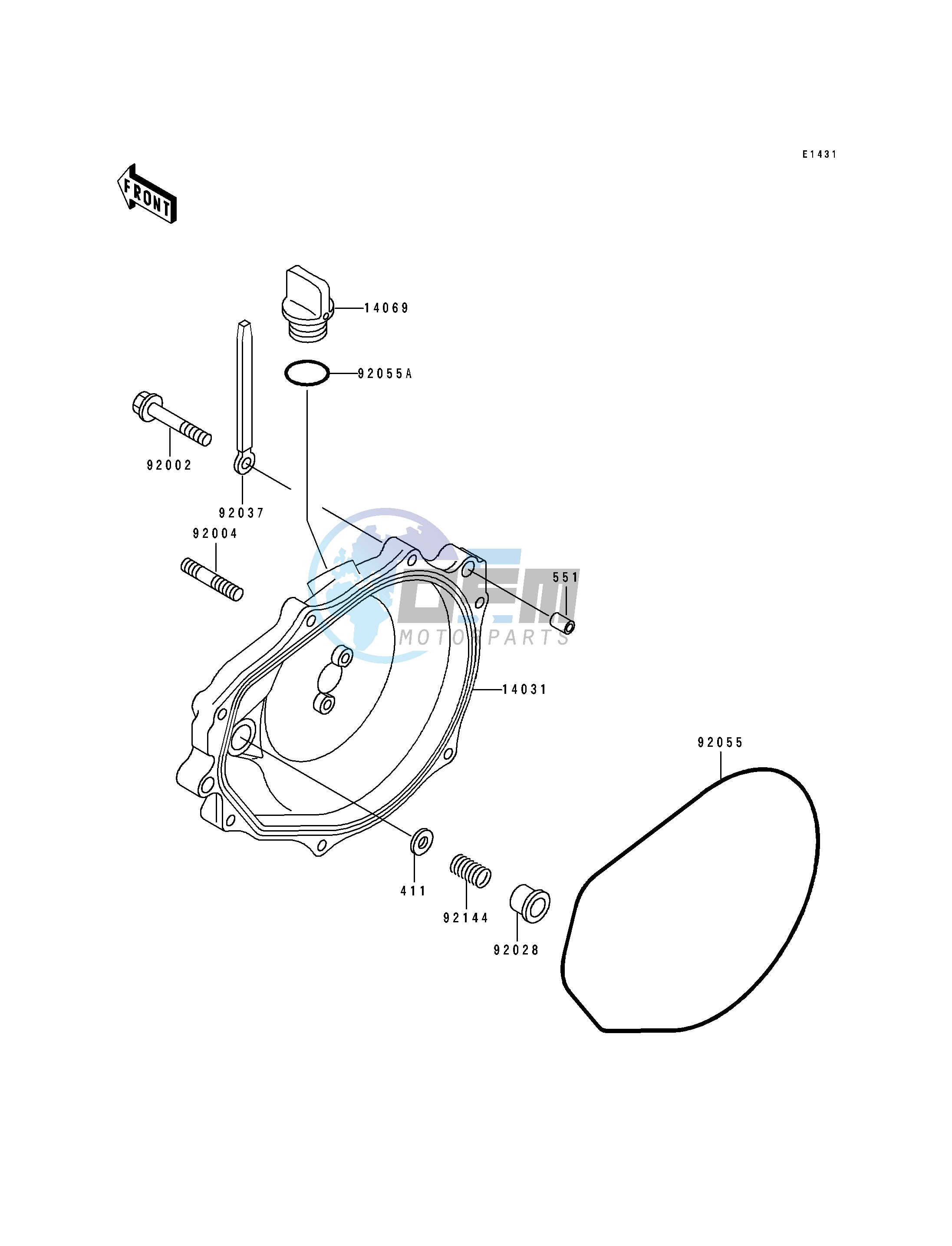 ENGINE COVER-- S- -