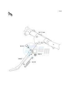 VN 1600 A [VULCAN 1600 CLASSIC] (A6F-A8FA) A6F drawing STAND-- S- -