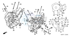 NT700VA F drawing CRANKCASE