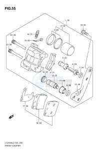 LT-Z400 (E33) drawing FRONT CALIPER