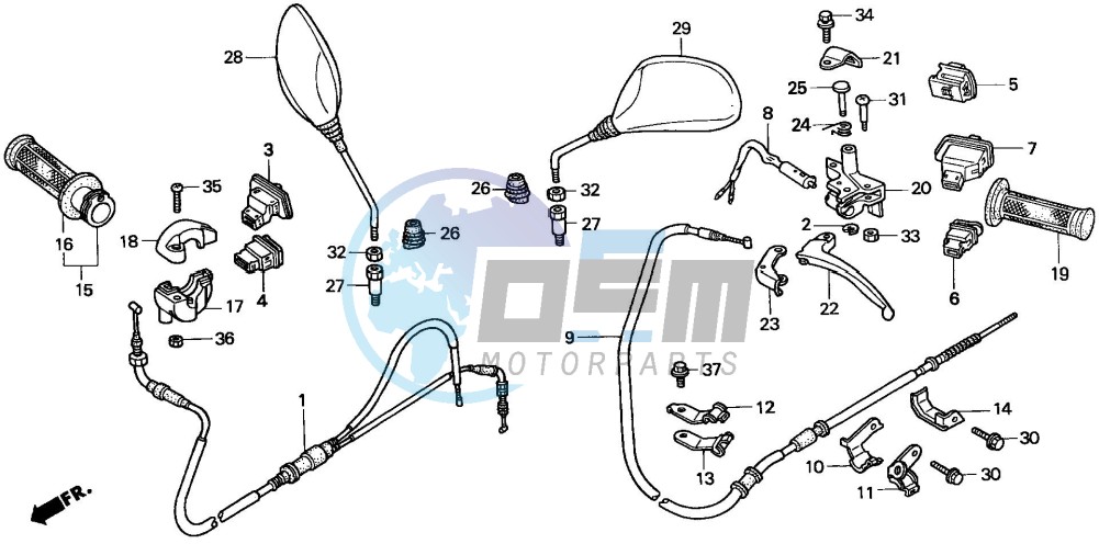 HANDLE LEVER/SWITCH/CABLE