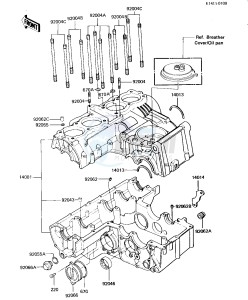 ZX 550 A [GPZ] (A1-A3) [GPZ] drawing CRANKCASE