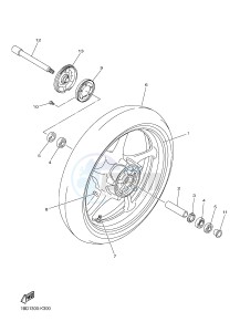 FZ8-NA 800 FZ8 (NAKED, ABS) (59P5) drawing FRONT WHEEL