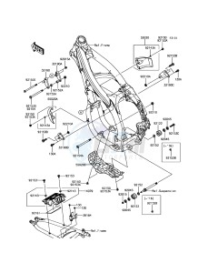 KLX450R KLX450AGF EU drawing Frame Fittings