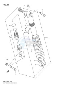 RM85 (P03) drawing REAR SHOCK ABSORBER (RM85L2 P03)