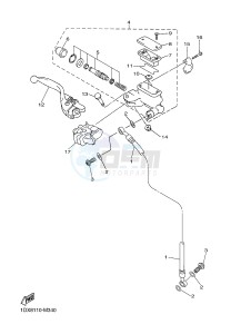 WR450F (1DXK) drawing FRONT MASTER CYLINDER