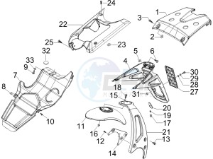 Runner 50 SP drawing Rear cover - Splash guard