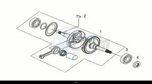 CRUISYM a 250 (LV25W2-EU) (M0) drawing CRANK SHAFT COMP