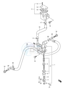 TL1000S (E2) drawing REAR MASTER CYLINDER