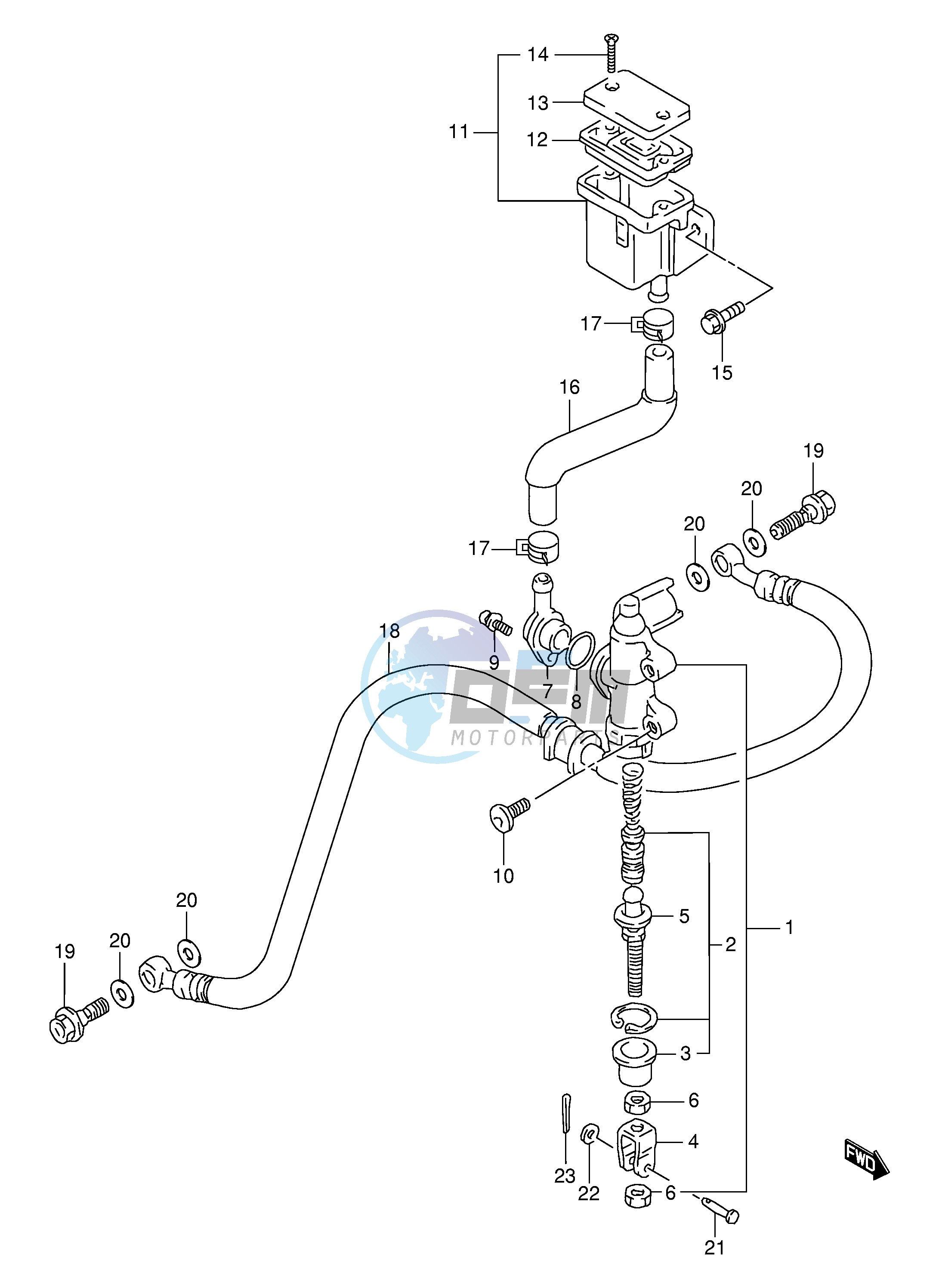 REAR MASTER CYLINDER